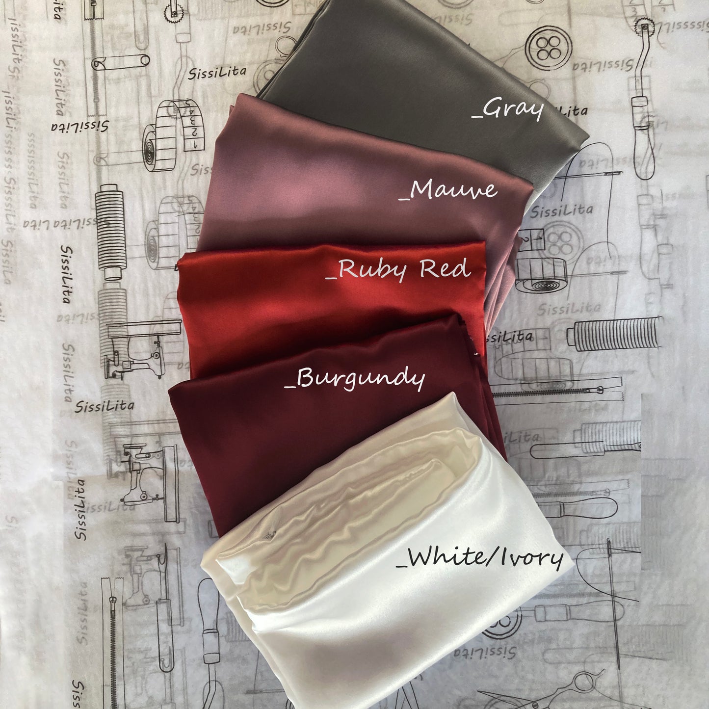 100% Mulberry Silk Pillowcase - Custom Size, Made-to-Order