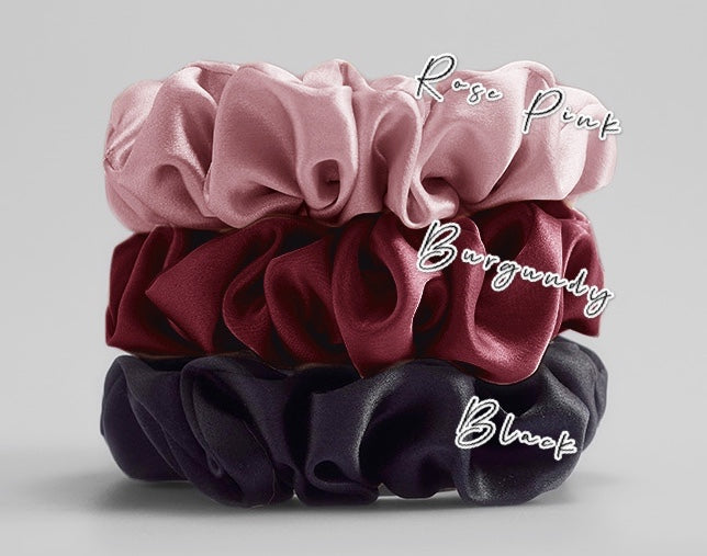 100% Mulberry Silk Scrunchies