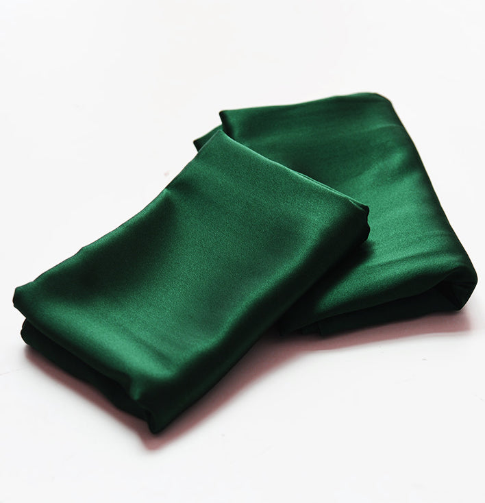 100% Mulberry Silk Pillowcase - Emerald, Ready-to-Ship