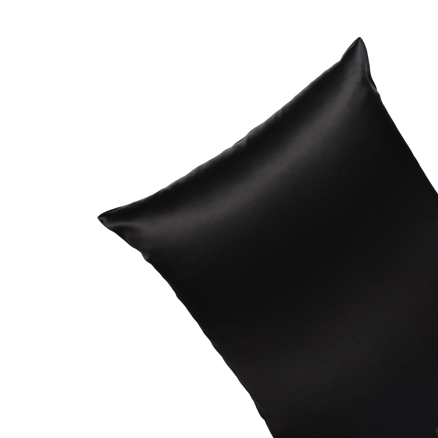 100% Mulberry Silk Pillowcase - Black, Ready-to-Ship