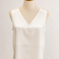 100% Silk Charmeuse - White (#2)