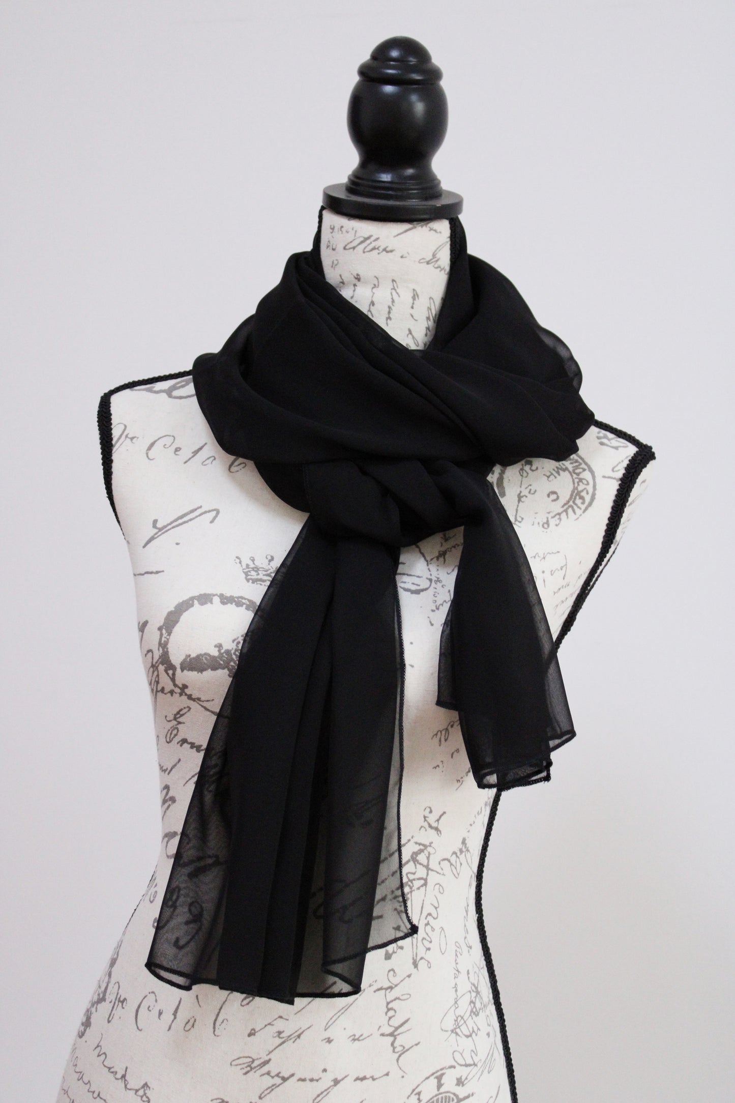 100% Mulberry Silk Chiffon Scarf