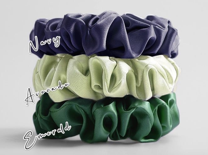 100% Mulberry Silk Scrunchies