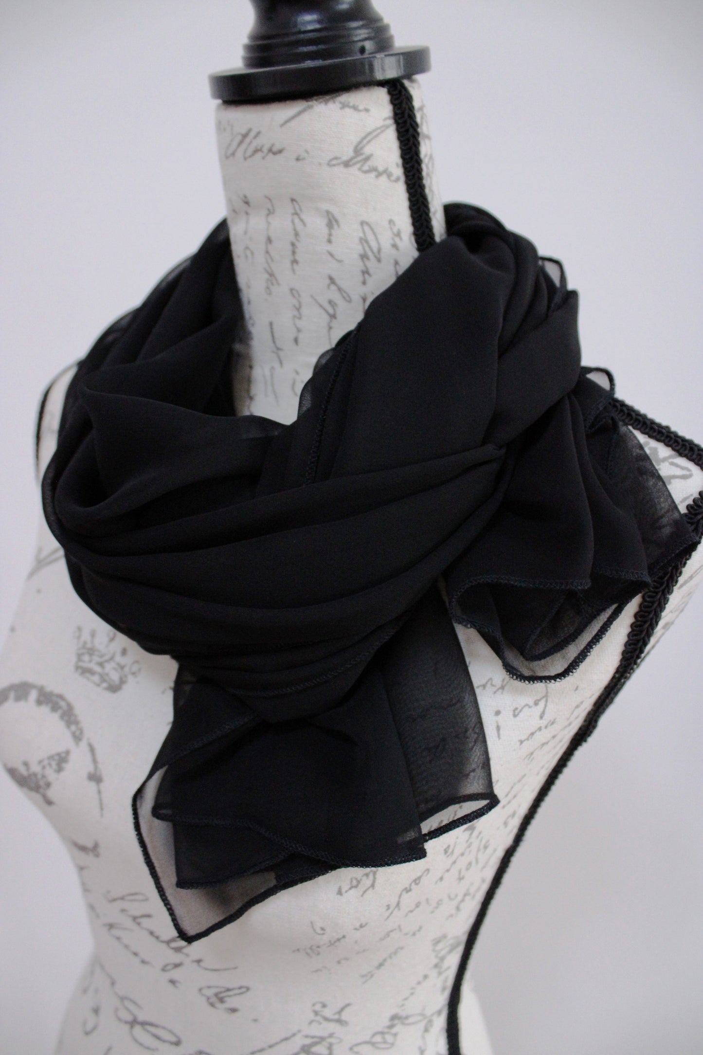 100% Mulberry Silk Chiffon Scarf