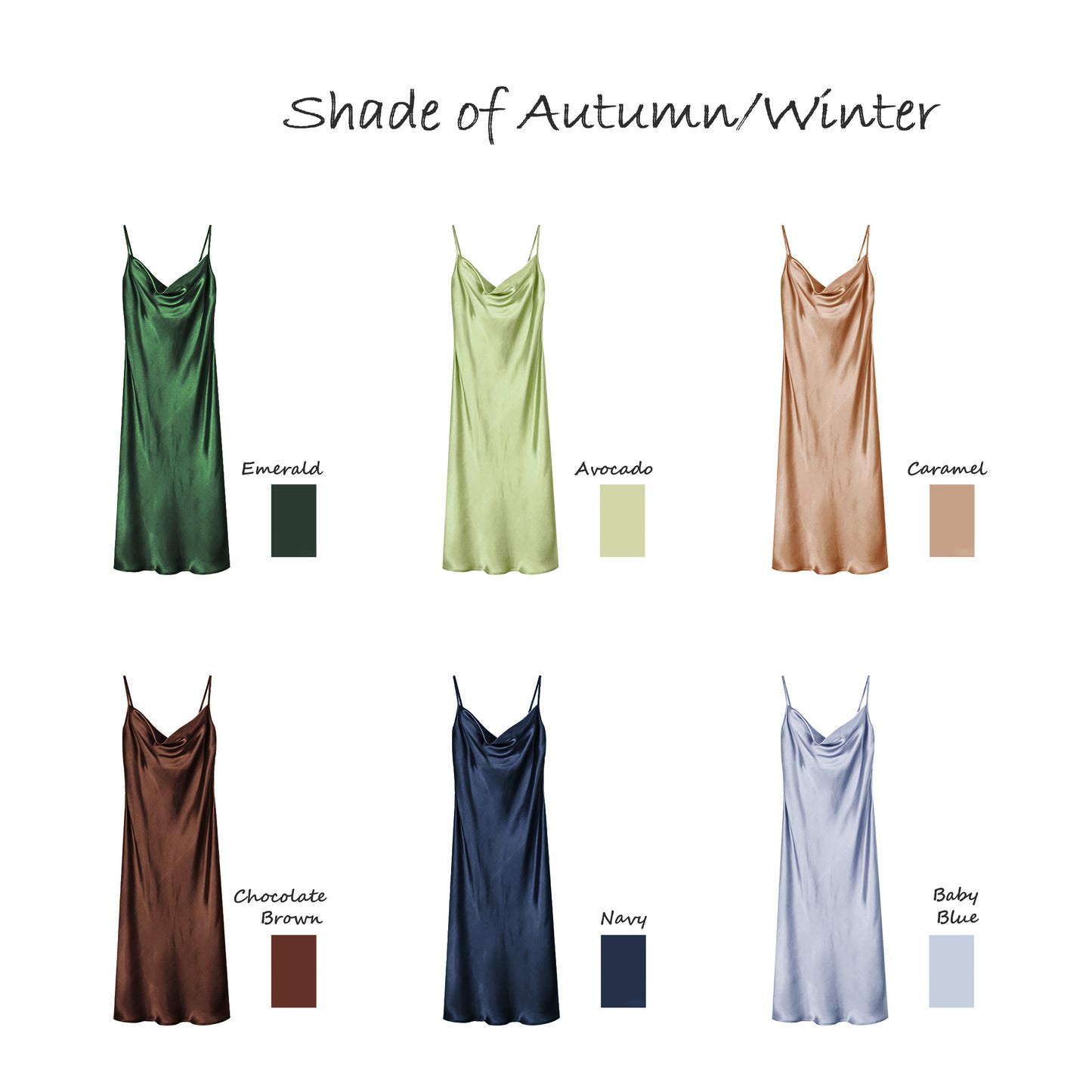 Customizable Slip Dress, 100% Mulberry Silk Charmeuse