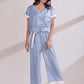 Two-tone Silk Pajama Set
