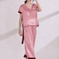 Two-tone Silk Pajama Set