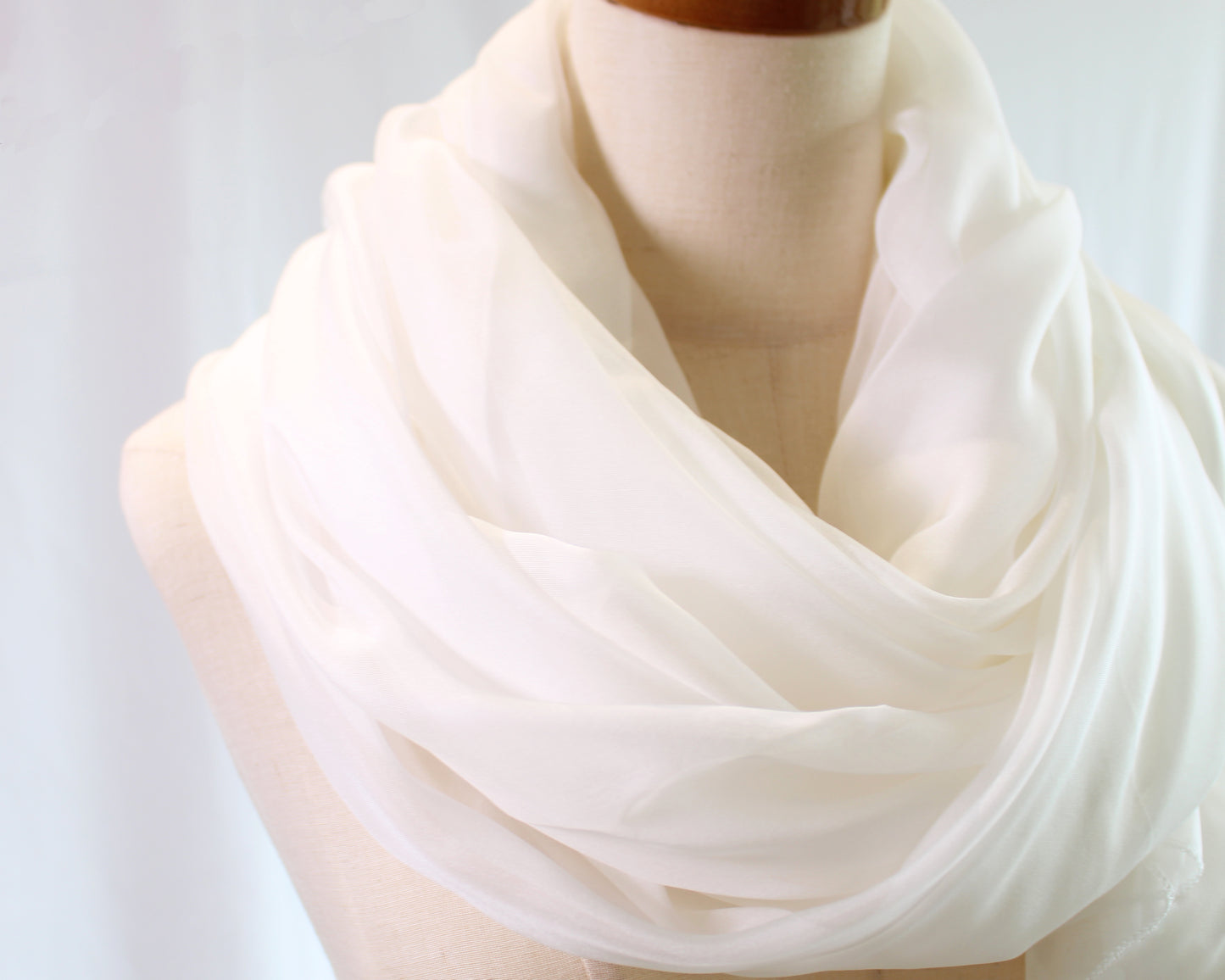 100% Mulberry Silk Chiffon Scarf
