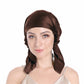 Vintage Style Silk Bonnet - Chocolate Brown
